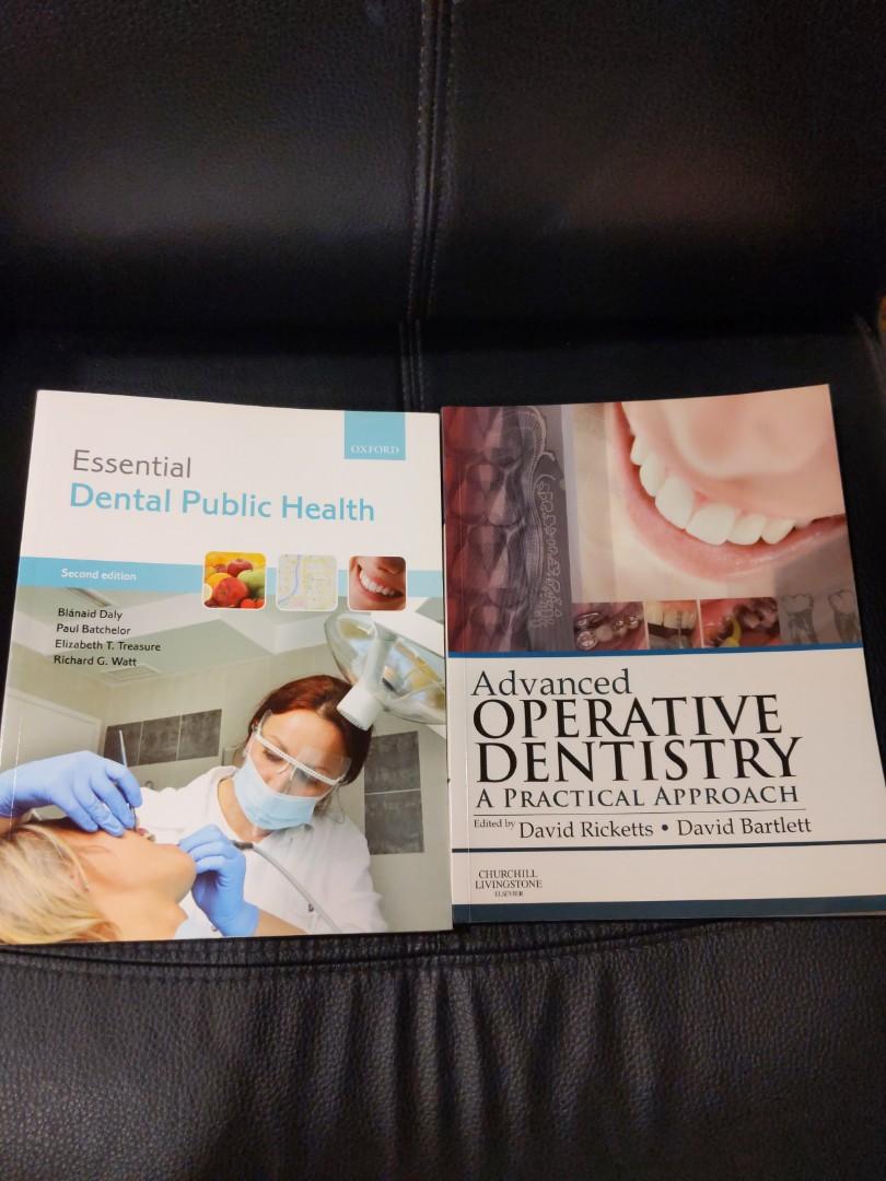 Dental textbooks dental public health operative dentistry, Hobbies