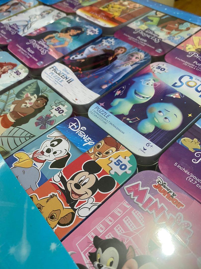 Disney 20-Puzzle pack (Category: Board Games & Puzzles) located in Quezon City. Submitted by anriellevergara (Listing ID 1175955809, Image 3). Description: Unopened Disney Puzzle Tin Cans 20 disney characters .