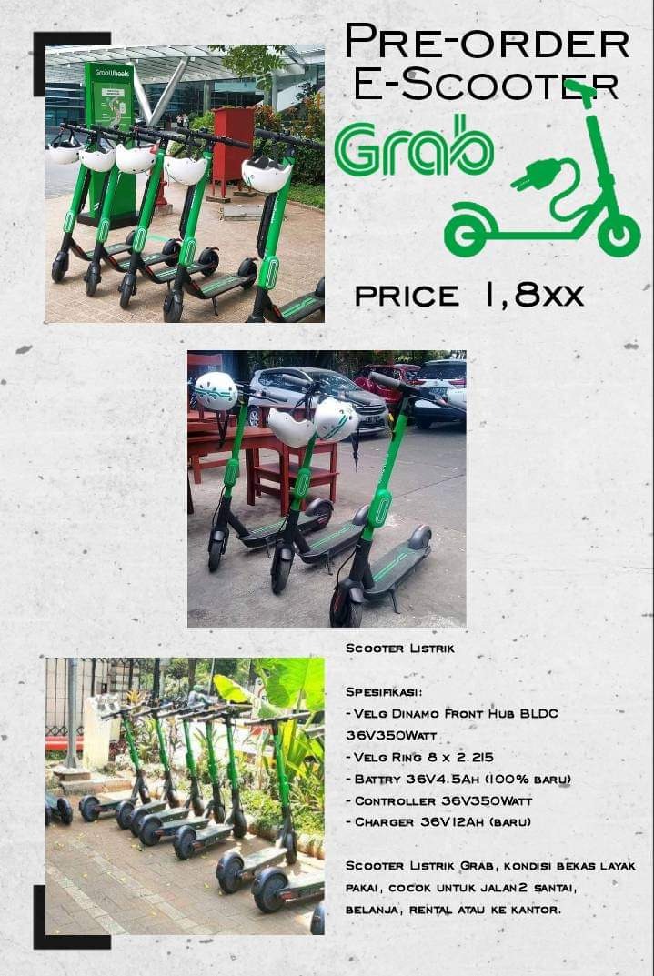 E scooter ex grabwheels, Olah Raga, Sepeda di Carousell