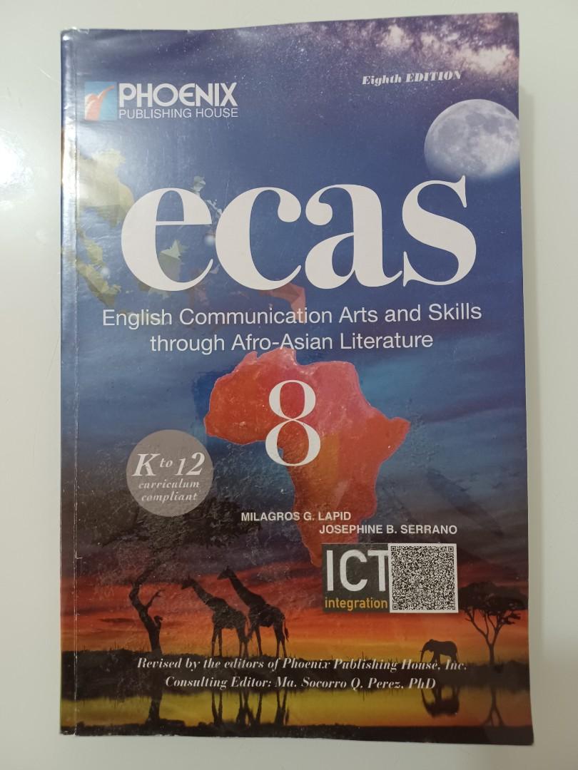 ECAS GRADE 8 (ENGLISH Book) (Category: Textbooks) located in Quezon City. Submitted by subzero3102 (Listing ID 1175908695, Image 1). Description: Book is like new. With plastic cover. In very good condition. Payment through GCash, Pabili service..