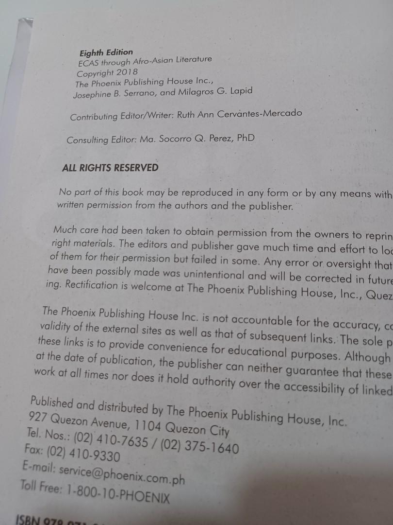 ECAS GRADE 8 (ENGLISH Book) (Category: Textbooks) located in Quezon City. Submitted by subzero3102 (Listing ID 1175908695, Image 3). Description: Book is like new. With plastic cover. In very good condition. Payment through GCash, Pabili service..