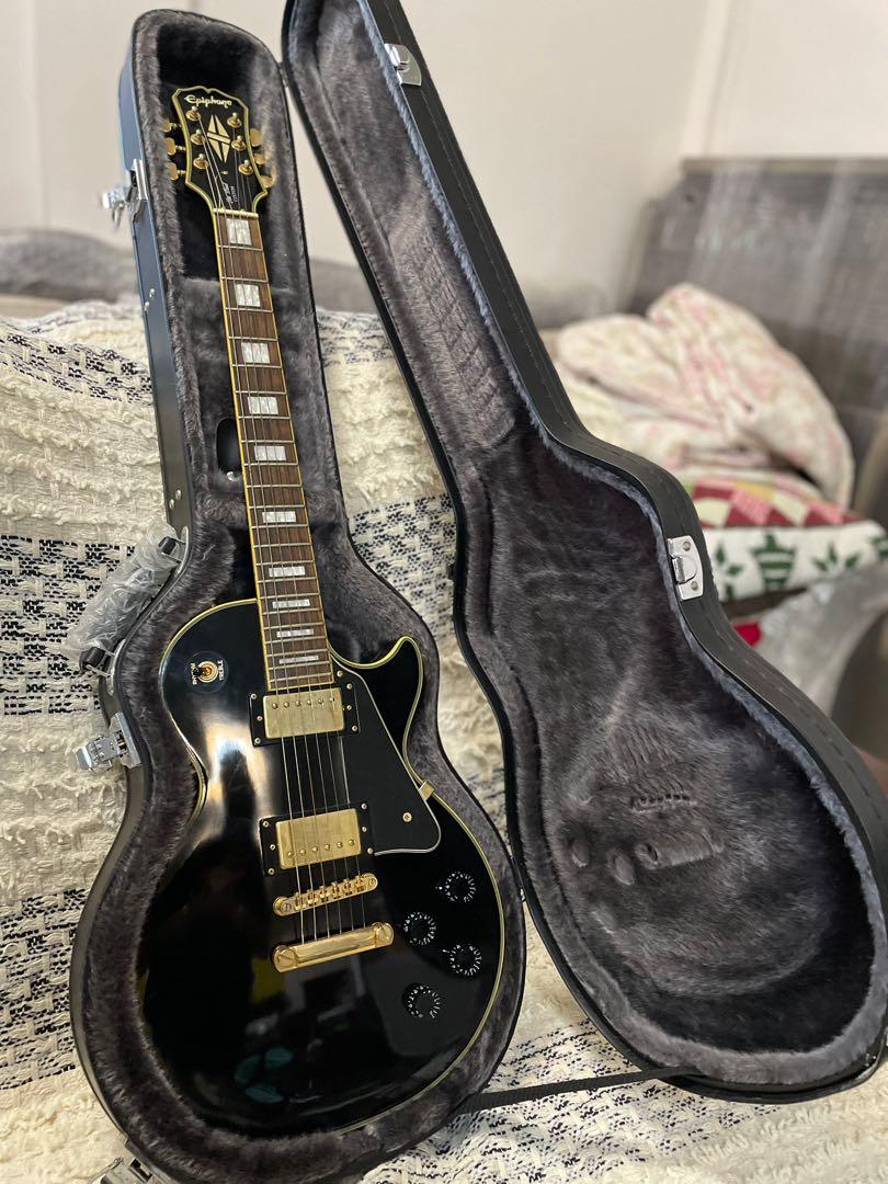 Epiphone Les Paul Custom Electric Guitar EE05123018 (Category: Musical Instruments) located in Caloocan City. Submitted by trishhhaaa (Listing ID 1175906928, Image 1). Description: All info needed is given in pictures. + With hard leather case cover NEGOTIABLE PRICE.