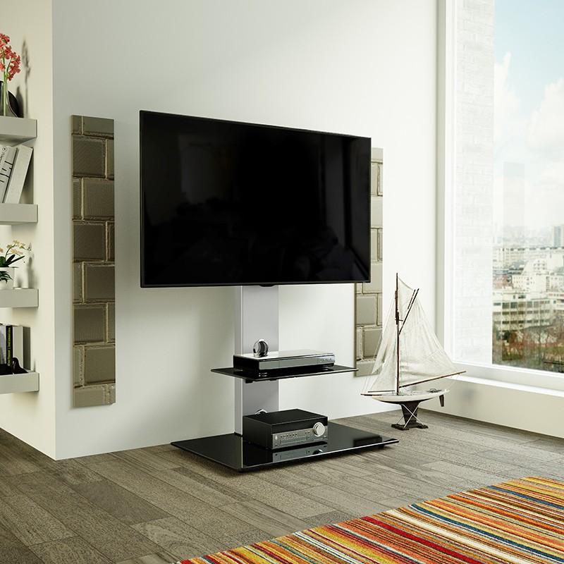floor standing TV Mount with floating shelf AVF, Furniture & Home