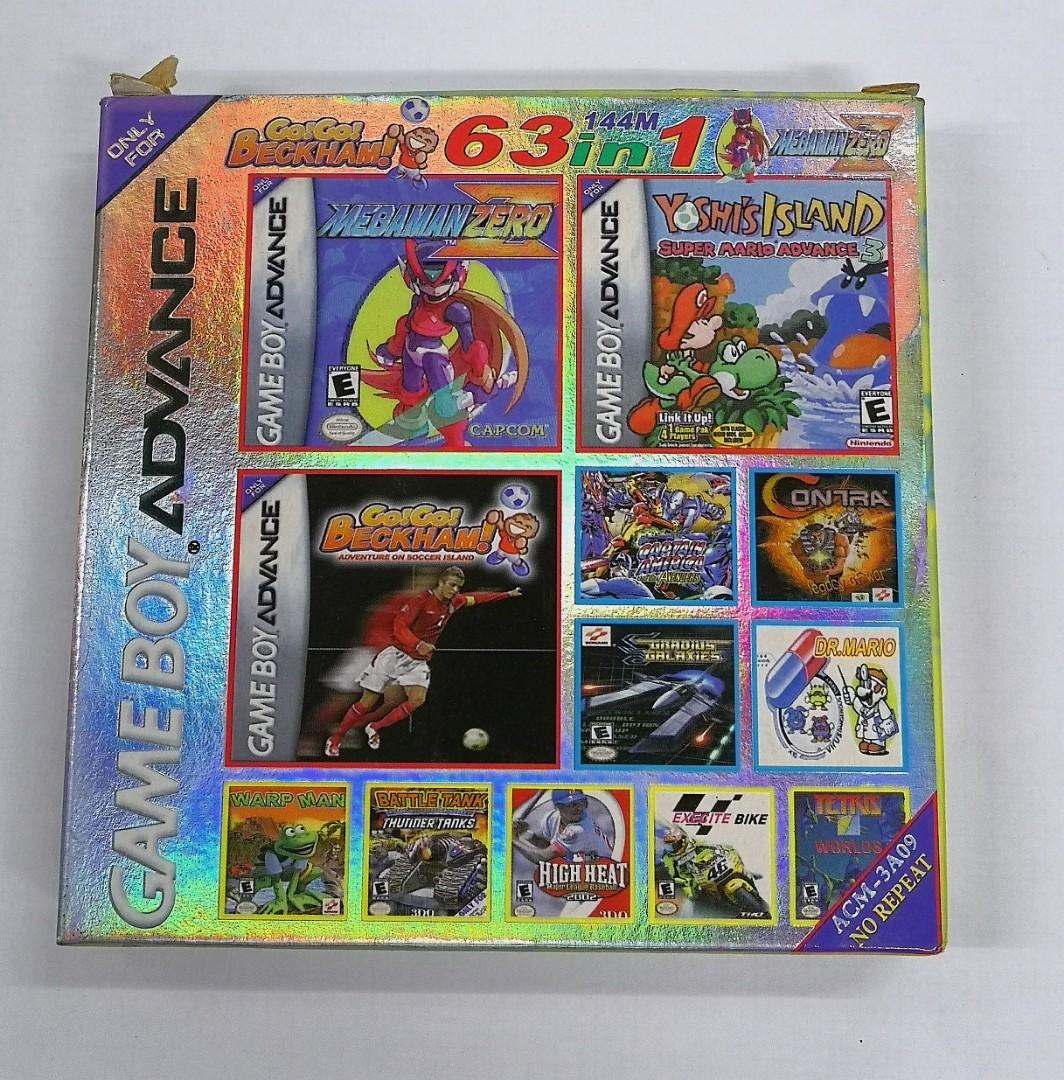 Gameboy Advance Game 63 in 1, Video Gaming, Video Games, Nintendo on  Carousell