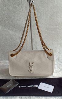 Good condition YSL Niki medium off white GHW with db & cards.