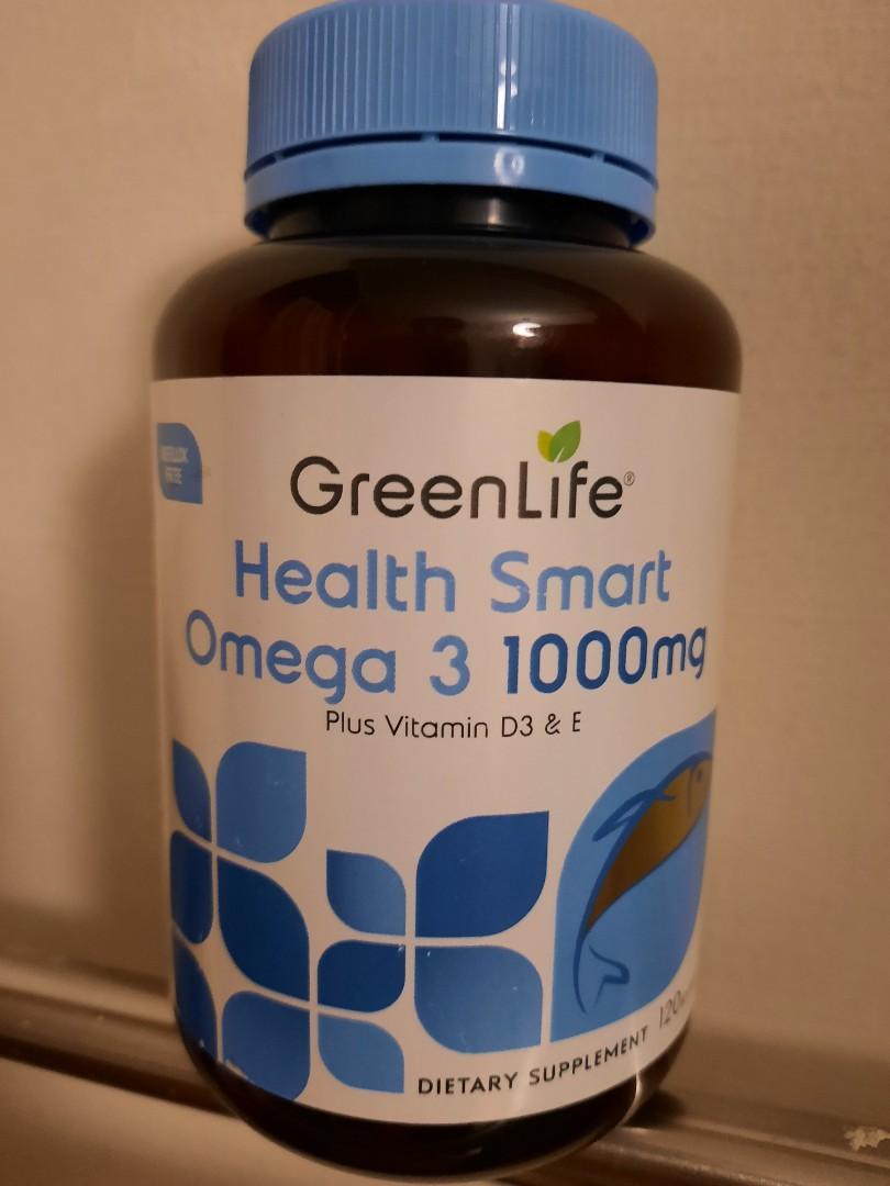 GreenLife Health Smart Omega 3 1000mg, Health & Nutrition, Health