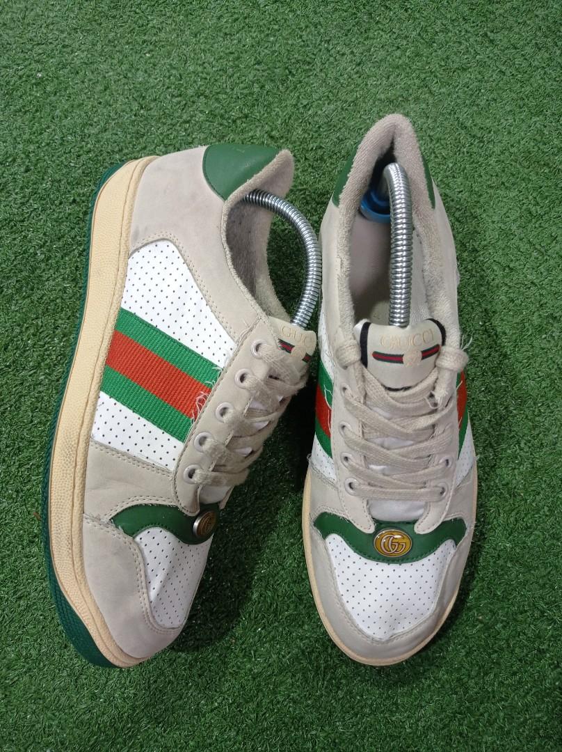 Gucci screener pre distressed Men s Fashion Footwear Sneakers