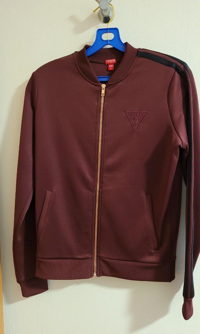 Guess maroon jacket shop