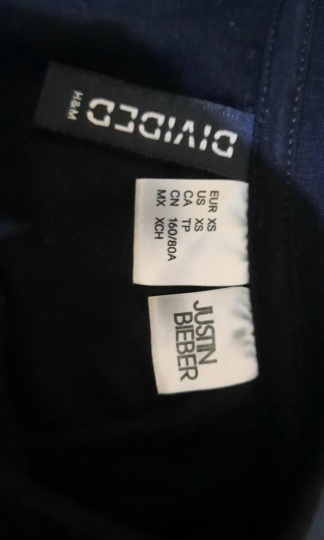 H& M t shirt seri Justin Bieber, Fesyen Wanita, Pakaian ...