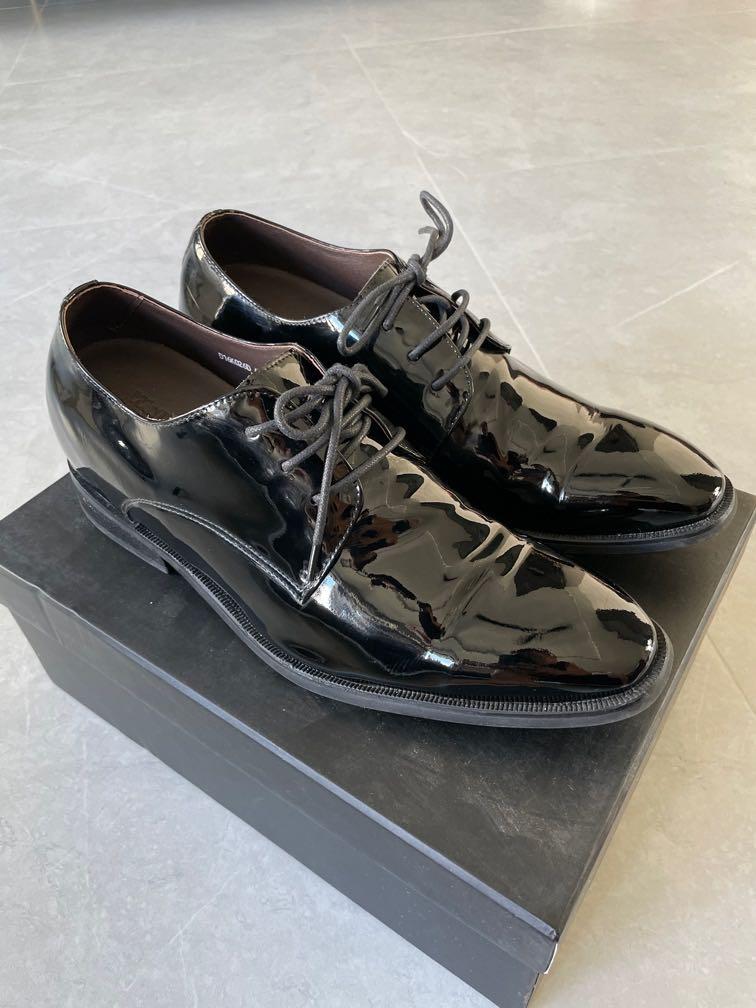 Height increasing patent leather shoes Men s Fashion Footwear