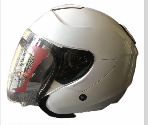 HELM KYT KYOTO PUTIH KYT HALF FACE, Motor di Carousell
