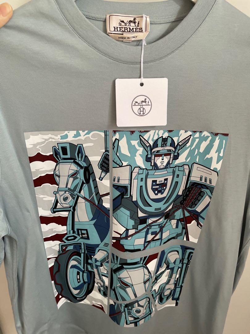 Hermes Tee |Mega chariot Tee shirt , Luxury, Apparel on Carousell