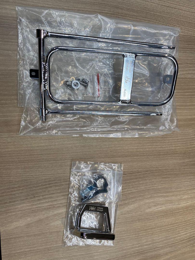 H&H rack and front carrier block set - chrome, Sports Equipment ...