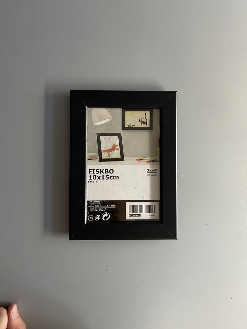 10x15cm IKEA Fiskbo black, Furniture & Home Living, Home Decor, Frames