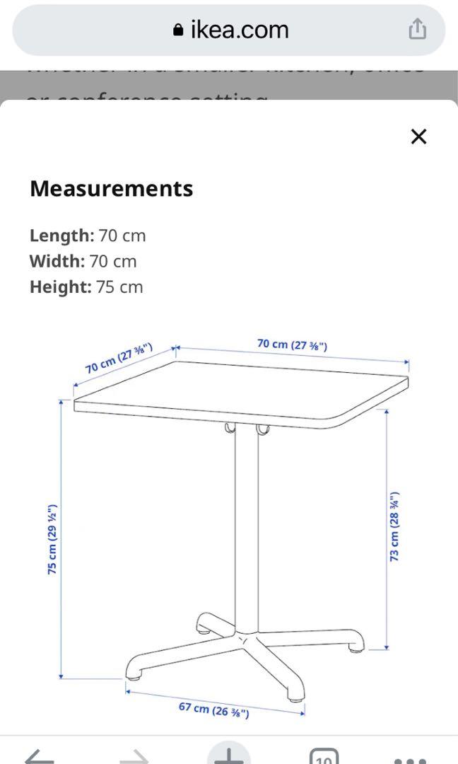 Ikea Stensele bar table, Furniture & Home Living, Furniture, Tables