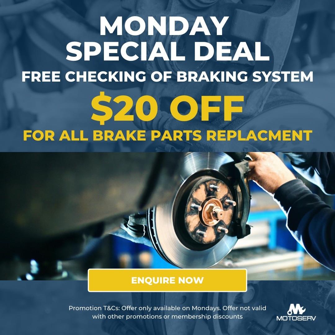Installation fee $50-$80 to replace Brake Pad per pairs, Car