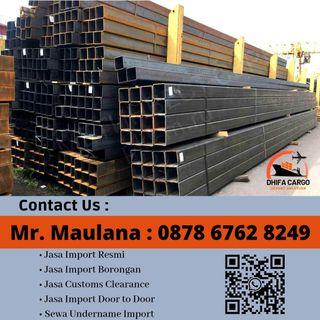 Jasa Import Pipa Hollow - Jasa Import Besi Baja - 0878 6762 8249