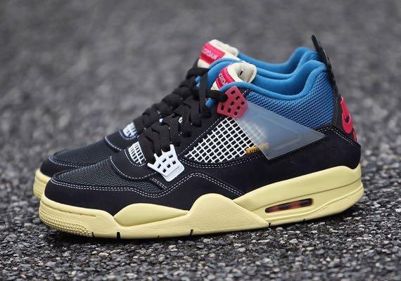 Nike Jordan 4 retro Union off noir, Men's Fashion, Footwear, Sneakers on  Carousell