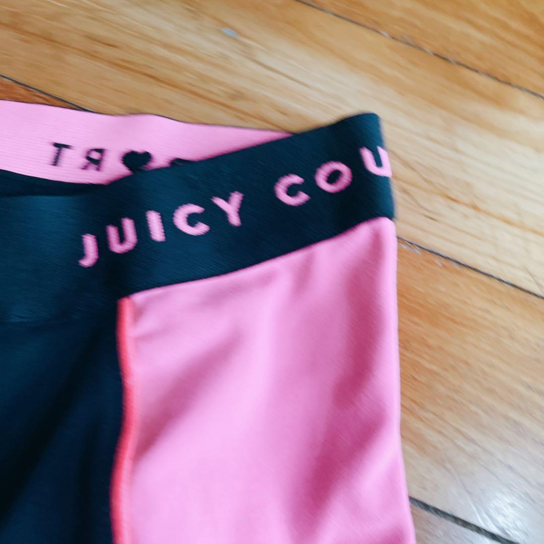 Juicy couture sport black and pink leggings( glow in certain light