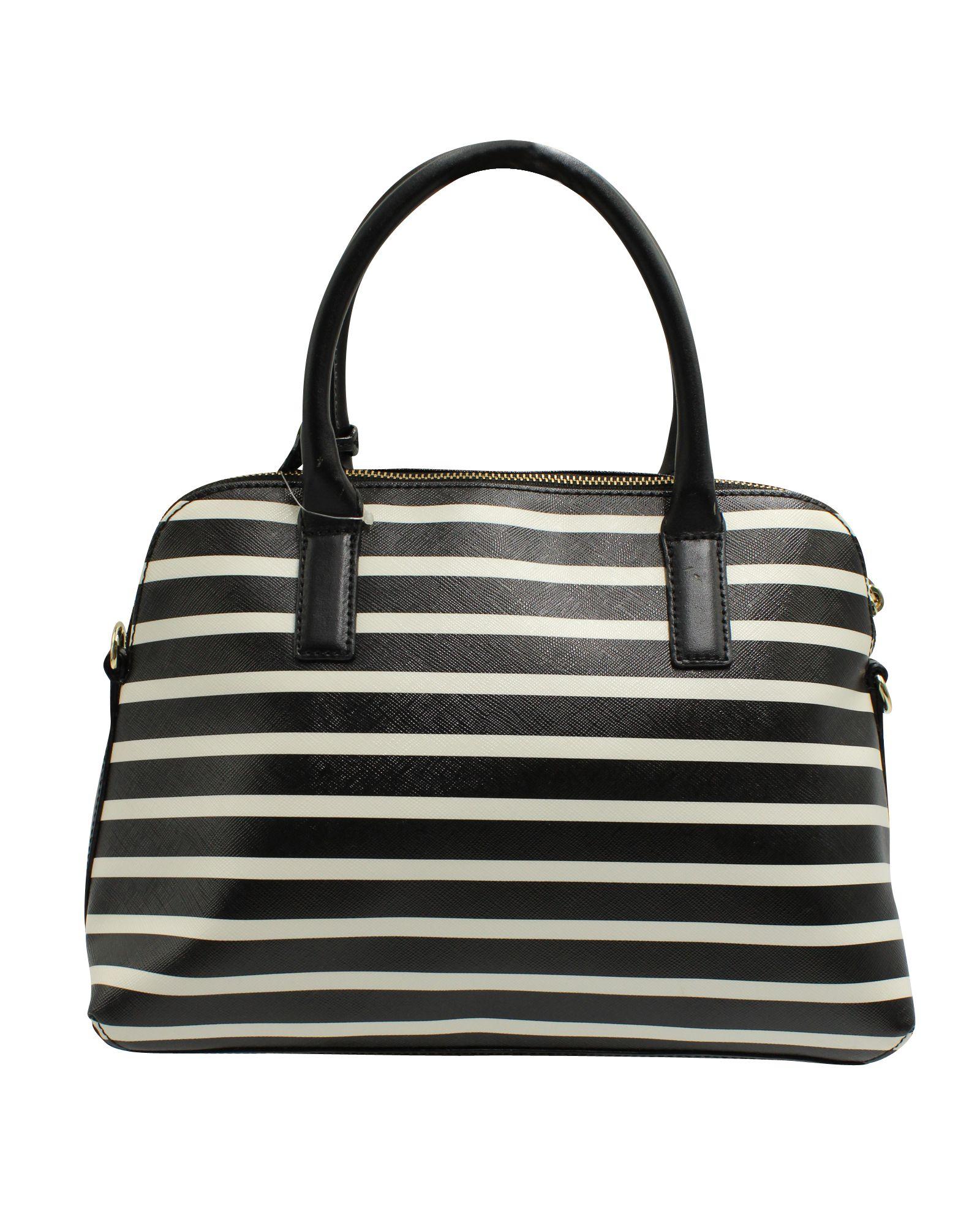 Kate spade Black and White Striped Jandbag Handbags, Luxury, Bags & Wallets  on Carousell
