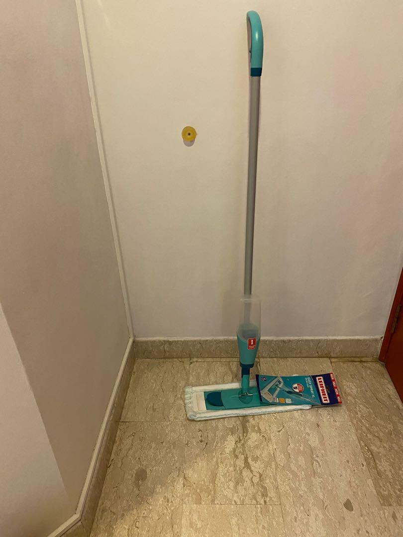 Leifheit Set PowerClean M + Micro Duo Gratis: Sistema Lavapavimenti Con Secchio 6L, Strizzatura Controllata, Panno Lavabile 60°
