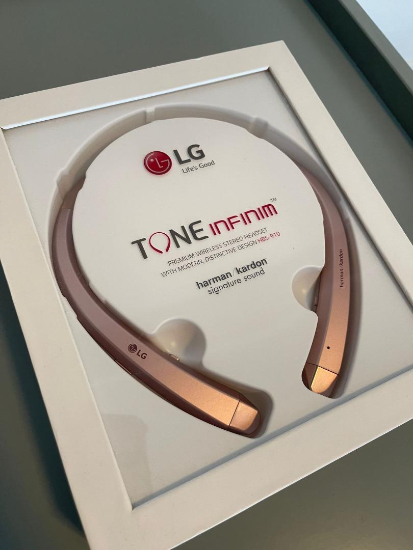 LG TONE INFINIM HBS 910 Rose Gold Audio Headphones Headsets on Carousell
