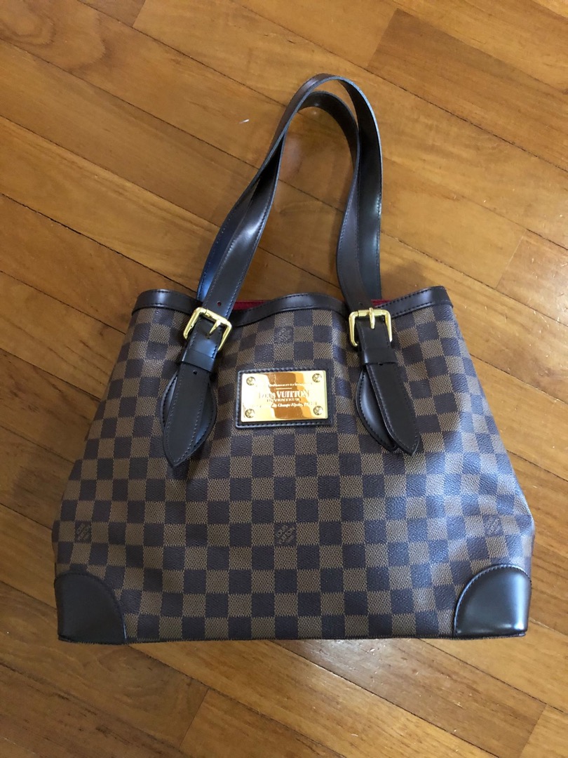 LOUIS VUITTON HAMPSTEAD MM DAMIER EBENE CANVAS BAG, Luxury, Bags & Wallets  on Carousell