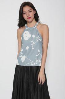 Love Bonito Tybille Printed Top in Grey