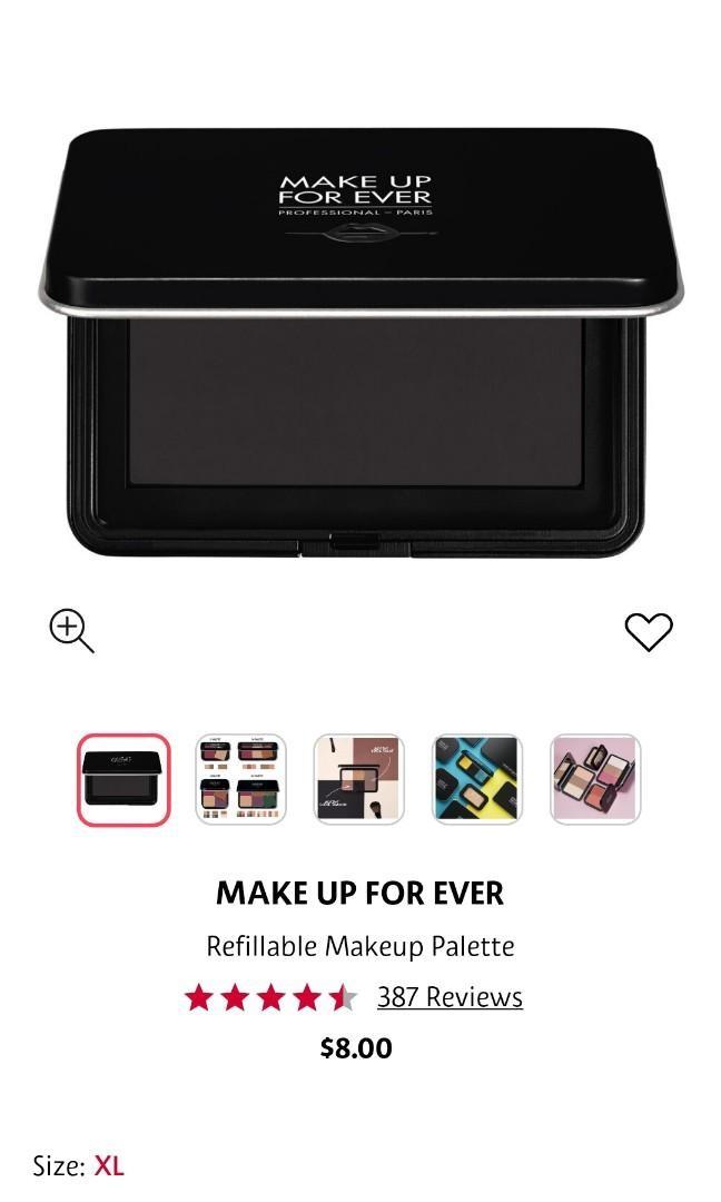 Make Up Forever Empty Palette XL, Beauty & Personal Care, Face