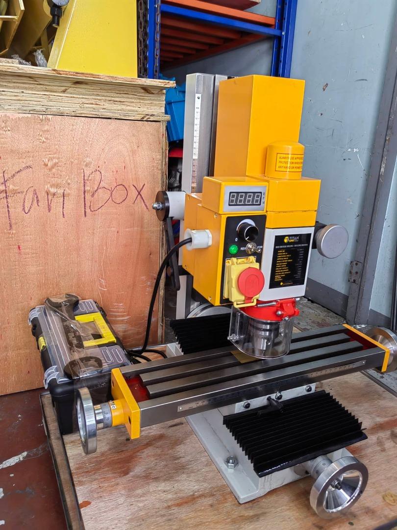 Mini Milling/Drilling Machine (Category: Construction Tools & Equipment) located in Manila. Submitted by 09150361920ronvillaflor (Listing ID 1175862800, Image 2). Description: Mini Milling/Drilling Machine Brand: Titan Price: 65,000/unit Welcome to "Takezo Industrial Supply" For inquiries GLOBE:📞 ☎ 0915-036-1920 VIBER:📞 ☎ 0915-036-1920 Email me@ 📫 📑 r-o-n-.-t-a-k-e-z-o-i-n-d-u-s-t-r-i-a-l-@-g-m-a-i-l-.-c-o-m Check my Carousell: https://www.ca
