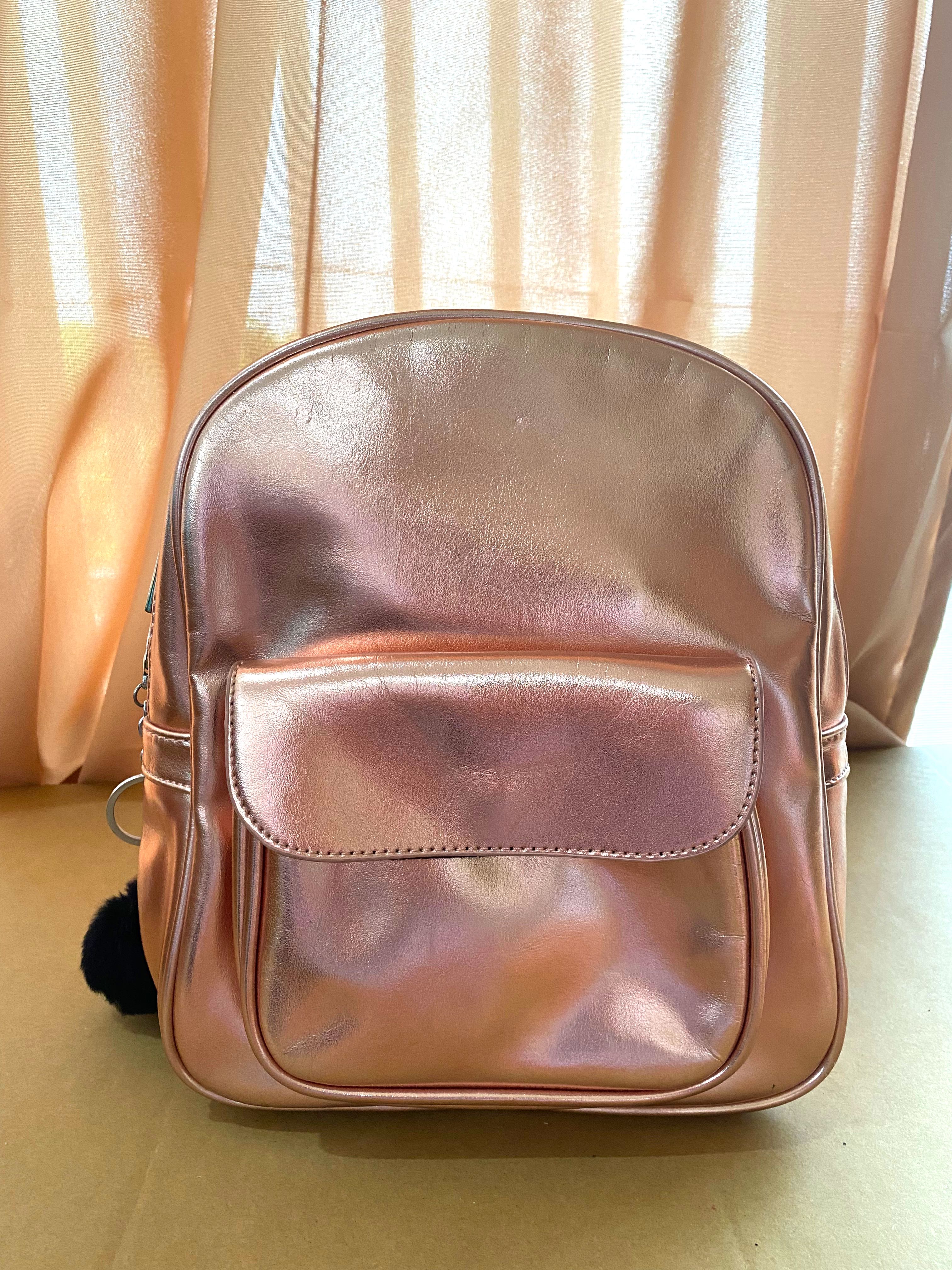 Mini Rose Gold Backpack, Women's 