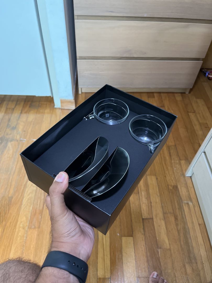 Nespresso VIEW Capuccino cups x2 (180ml), Furniture & Home Living