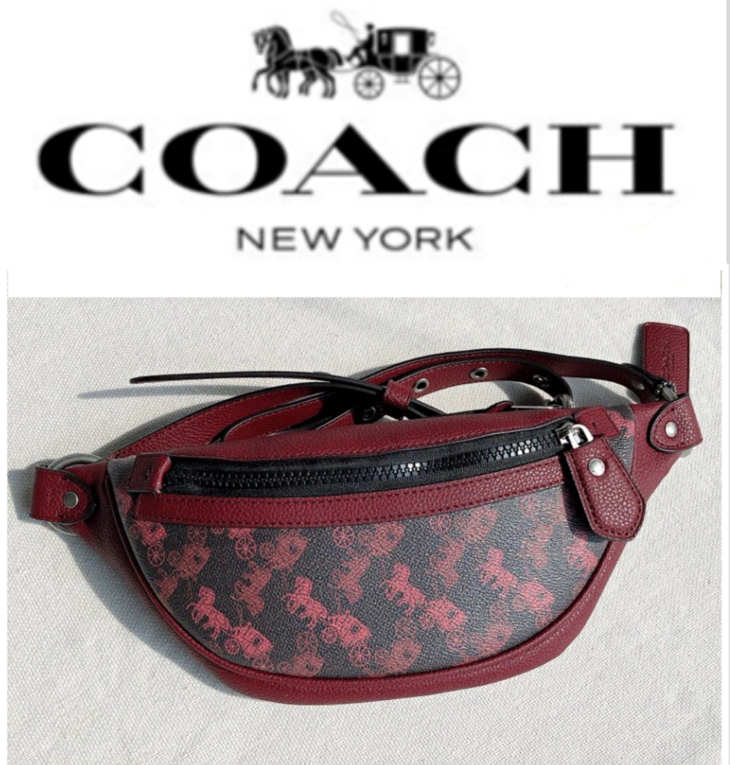 Coach rivington belt shop bag with coach print