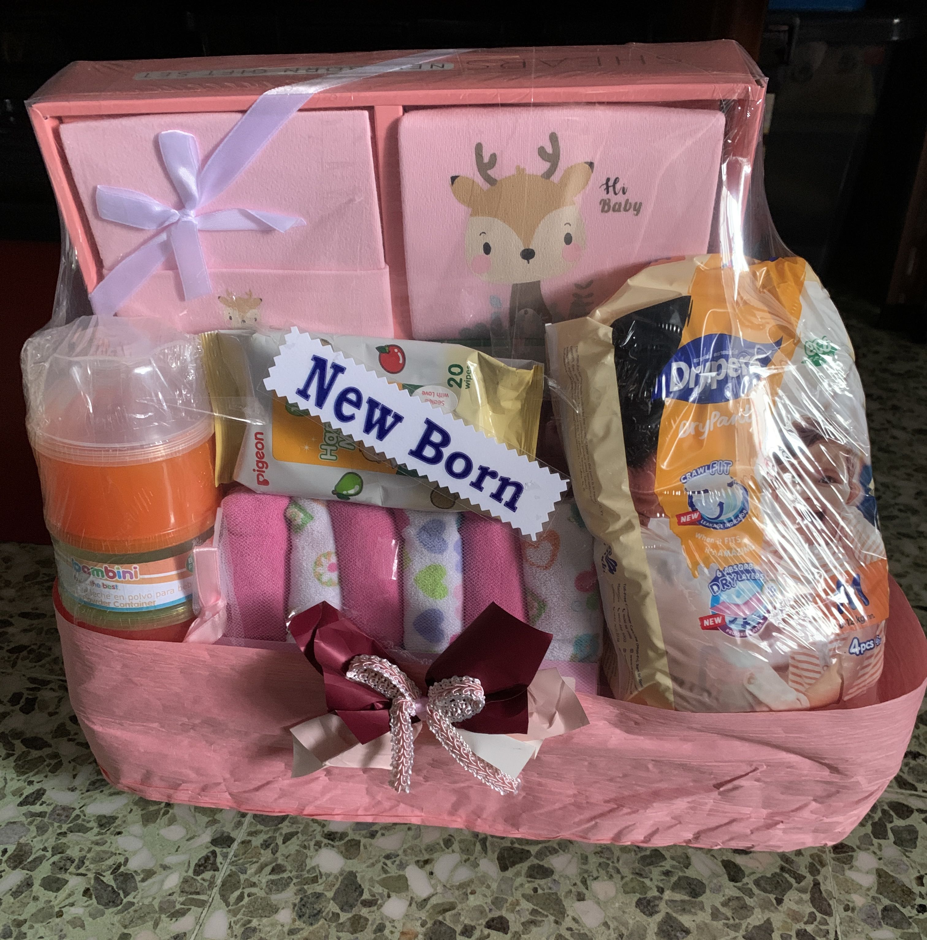 Newborn Baby Girl Gift Hamper, Food & Drinks, Gift Baskets & Hampers on