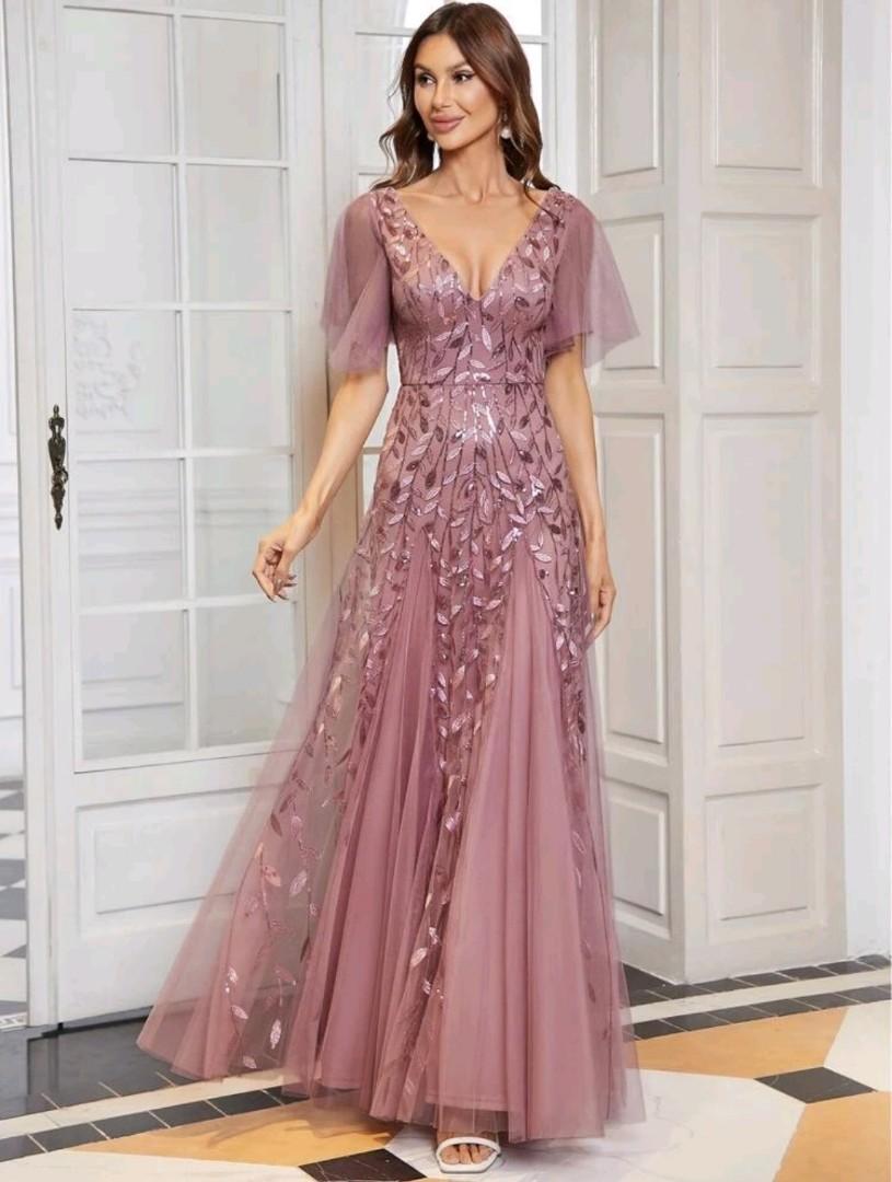 Old rose shop long gown