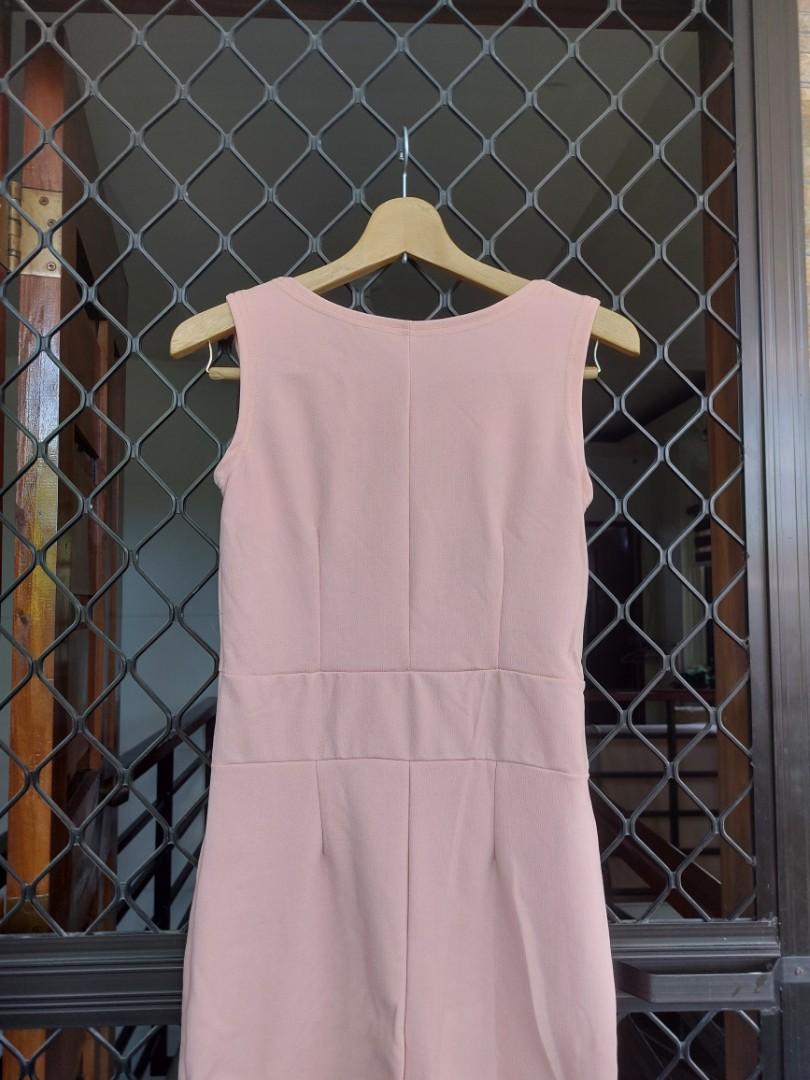 Peach Knee High Formal Dress, Women's Fashion, Dresses & Sets, Dresses ...