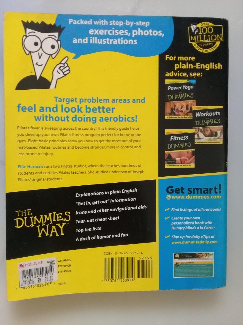 Pilates For Dummies Physical Book, Hobbies & Toys, Books & Magazines