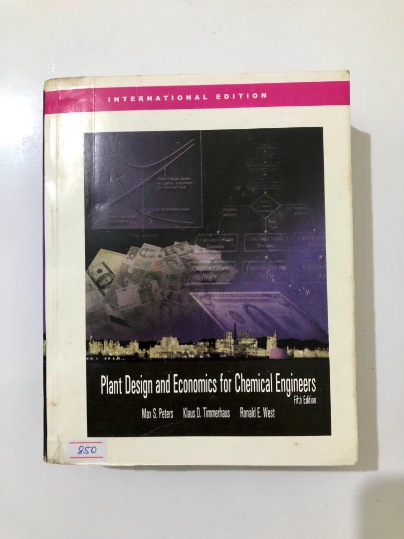 Plant Design and Economics for Chemical Engineers 5th ed, Hobbies ...