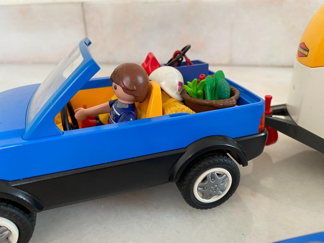 Playmobil car and horse trailer, Hobbies & Toys, Toys & Games on Carousell