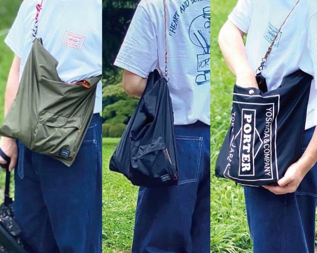 Porter Grocery Bag CVS 2 way tote bag Navy color 吉田實用袋環保袋