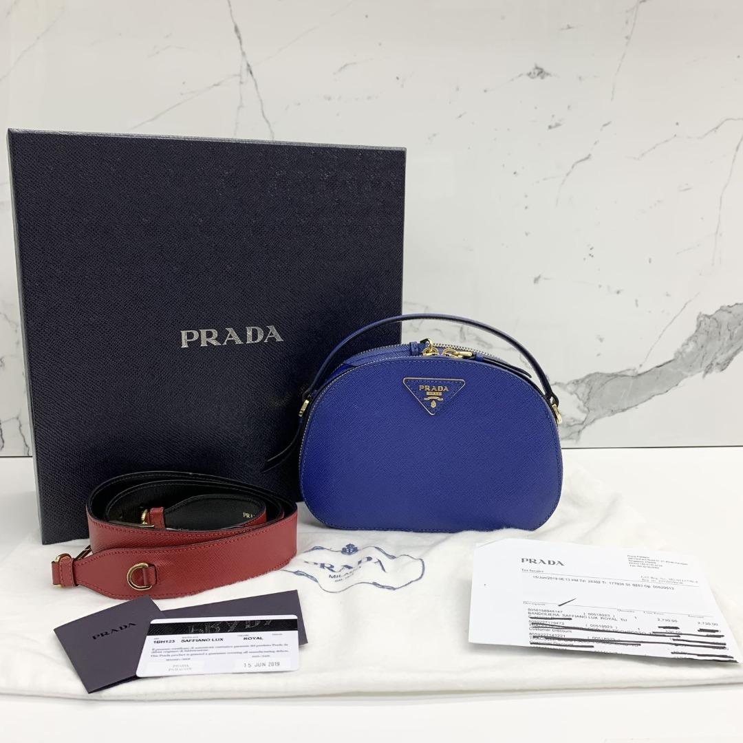 DISCOUNTED] PRADA 1BH123 ODETTE SAFFIANO LEATHER BLUE 2WAY BAG 227018492,  Women's Fashion, Bags & Wallets, Shoulder Bags on Carousell