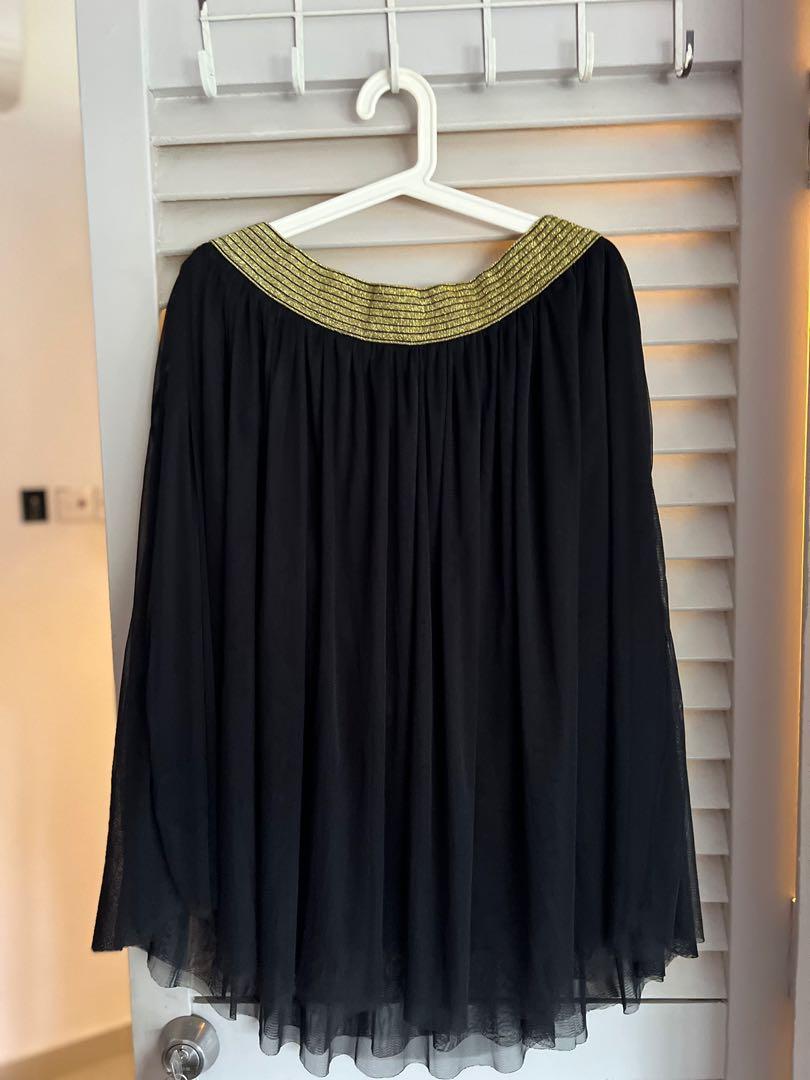 Plus size deals gold tulle skirt