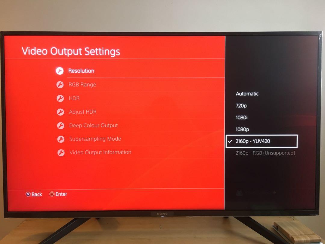 2160p rgb unsupported sony tv on sale