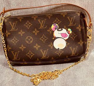 RARE !!! VGC Pochette Accessoris Mono Panda Limited Ed 2004 (box ori short strap & long chain strap)