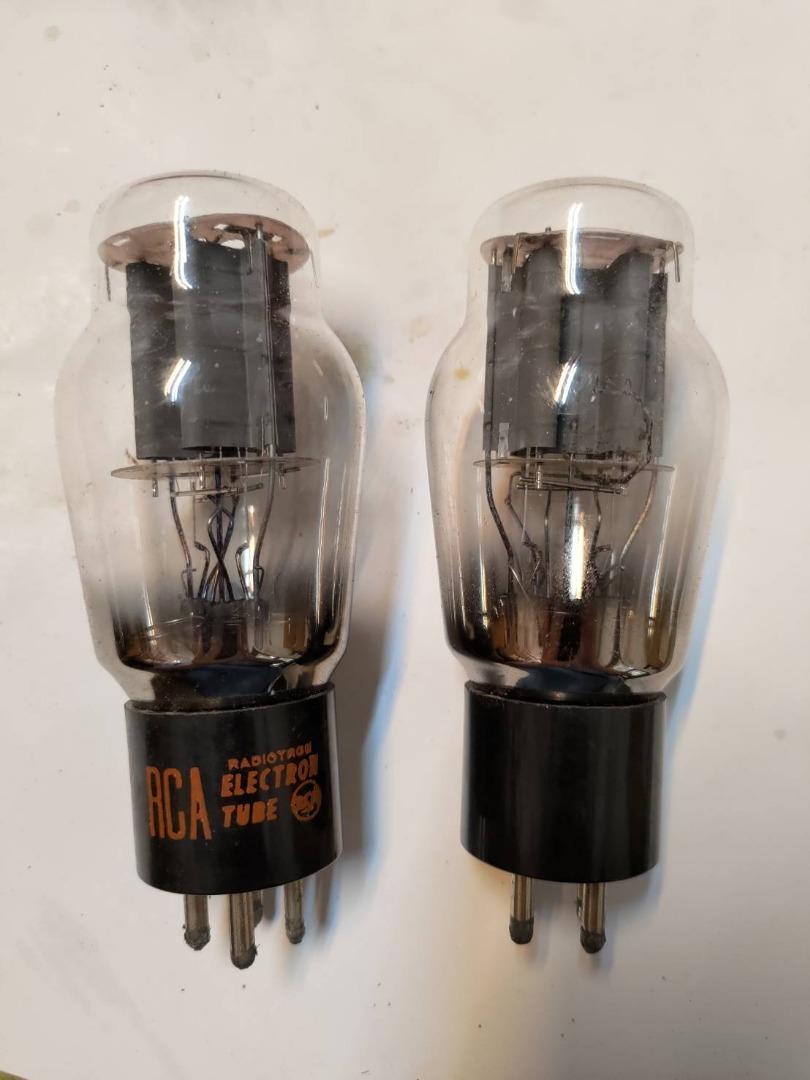 RCA 2A3 真空管 2本セット（rca2a3-monop1.JPG）