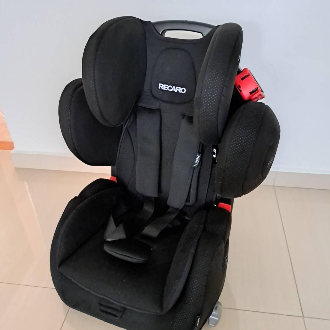 Recaro Young Sports Hero Black Car Seat, Babies & Kids, Going Out, Car