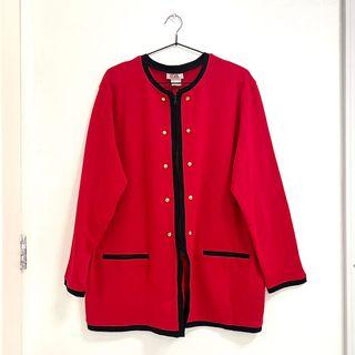 Red Classy Top/Coat/Jacket