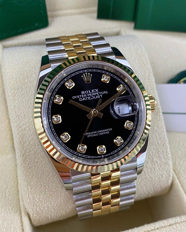 Rolex datejust shop 39 black