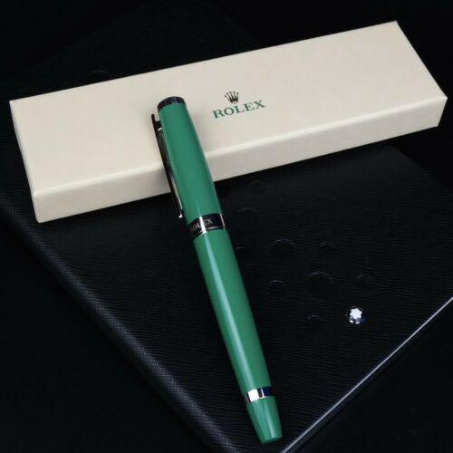 Rolex Rollerball Pen Rare Green Lacquer Finish Cap Type with Case