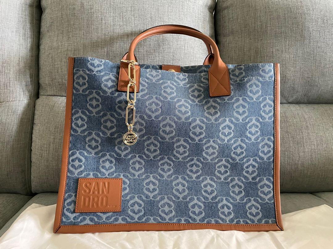 SANDRO Denim Tote Bag Carousell
